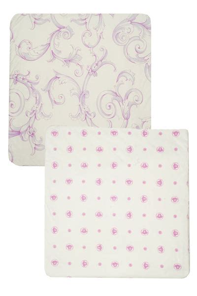 versace baby blanket pink